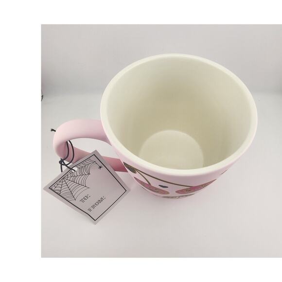 Cobwebs & Cauldrons Halloween Mug Pink Jack O Lantern Spooky Summerween - Picture 3 of 4